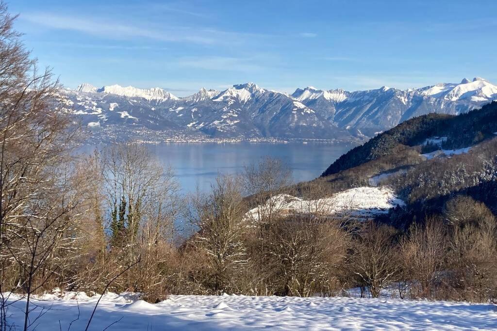 Duplex En Station Vue Sur Lac Leman Thollon-les-Memises Exteriér fotografie