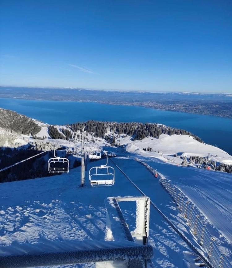 Duplex En Station Vue Sur Lac Leman Thollon-les-Memises Exteriér fotografie